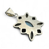 Citrine, Smoky Topaz & Rainbow Moonstone Solid 925 Sterling Silver Pendant