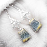 Scheelite Solid 925 Sterling Silver Earrings