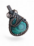 Malachite Copper Wrapped Pendant