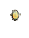Ethiopian Opal Solid 925 Sterling Silver Ring 10