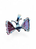 Butterfly Tourmaline Solid 925 Sterling Silver Pendant