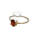 Garnet Solid 925 Sterling Silver Stack Ring