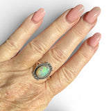 Ethiopian Opal Solid 925 Sterling Silver Ring 11
