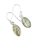 Prehnite Solid 925 Sterling Silver Earrings