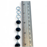 Black Onyx Solid 925 Sterling Silver Bracelet