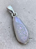 Angel Aura Druzy Solid 925 Sterling Silver Pendant