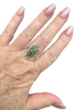 Sonoran Gold Turquoise Solid 925 Sterling Silver Ring 9