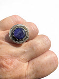 Blue Sapphire Solid 925 Sterling Silver Ring 6.5