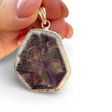 Trapiche Amethyst Solid 925 Sterling Silver Pendant