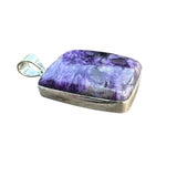 Charoite Solid 925 Sterling Silver Pendant