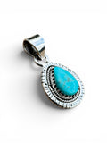 Mojave Turquoise Solid 925 Sterling Silver Pendant