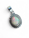 Ethiopian Opal Solid 925 Sterling Silver Pendant