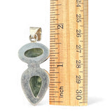 Prehnite Solid 925 Sterling Silver Pendant