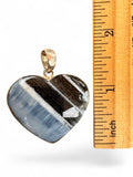 Owyhee Opal Heart Solid 925 Sterling Silver Pendant