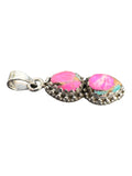 Kingman Cotton Candy Turquoise Solid 925 Sterling Silver Pendant