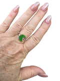 Green Mojave Turquoise Solid 925 Sterling Silver Ring 8.5