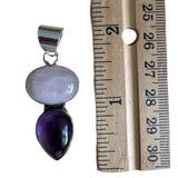 Rose Quartz Solid 925 Sterling Silver Pendant