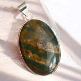 Bloodstone Solid 925 Sterling Silver Pendant