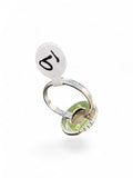 Gold Rutilated Quartz Solid 925 Sterling Silver Ring 9