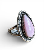 Pink Conch Solid 925 Sterling Silver Ring 6