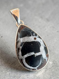 Septarian Solid 925 Sterling Silver Pendant