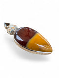 Mookaite Jasper & Onyx Solid 925 Sterling Silver Pendant