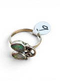 Faceted Ethiopian Opal Solid 925 Sterling Silver Ring 9