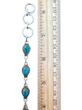 Chrysocolla Solid 925 Sterling Silver Bracelet
