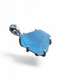 Blue Topaz Solid 925 Sterling Silver Pendant