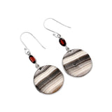 Prairie Agate Solid 925 Sterling Silver Earrings