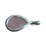 Rose Quartz Solid 925 Sterling Silver Pendant