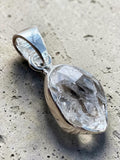 Herkimer Diamond Solid 925 Sterling Silver Pendant