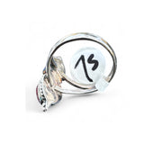 Kingman Pink Dahlia Turquoise Solid 925 Sterling Silver Ring 7.5