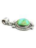 Sonoran Gold Turquoise Solid 925 Sterling Silver Pendant