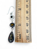Kingman Honey Dahlia Solid 925 Sterling Silver Earrings
