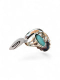 Kingman Turquoise Solid 925 Sterling Silver Ring 6
