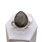 Crazy Lace Agate Solid 925 Sterling Silver Ring 9