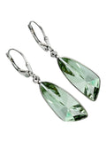 Green Amethyst (Prasiolite) Solid 925 Sterling Silver Pendant & Earrings Set