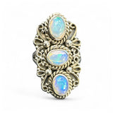 Ethiopian Opal Solid 925 Sterling Silver Ring 9