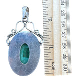 Malachite Solid 925 Sterling Silver Pendant
