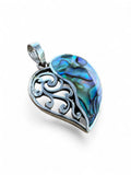 Abalone Heart Solid 925 Sterling Silver Pendant