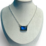 Labradorite Solid 925 Sterling Silver Necklace