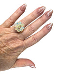 Ethiopian Opal Solid 925 Sterling Silver Ring 7.5