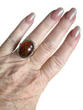 Baltic Amber Solid 925 Sterling Silver Ring 7.5