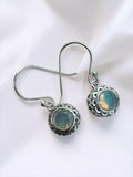Ethiopian Opal Solid 925 Sterling Silver Earrings