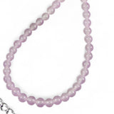 Rose Quartz 4 mm Beaded Necklace