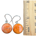 Sponge Coral Solid 925 Sterling Silver Earrings