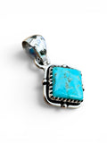 Mojave Turquoise Solid 925 Sterling Silver Pendant