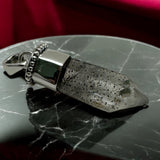 Super Seven Wand Solid 925 Sterling Silver Pendant