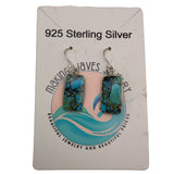 Lucky Charm Turquoise Solid 925 Sterling Silver Earrings